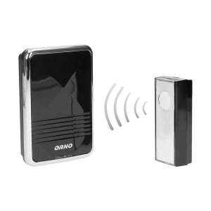 CALYPSO II DC wireless battery powered doorbell with learning system, 36 sounds, 300m